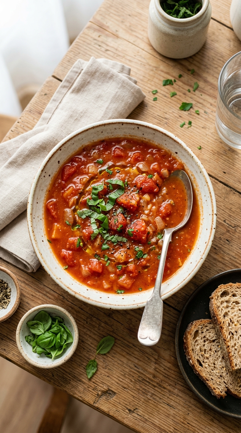 Gezonde Tomatensoep met Ui